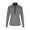 Black Melange/Black, variant on Womens Long Sleeve Performance Quarter Zip Top
