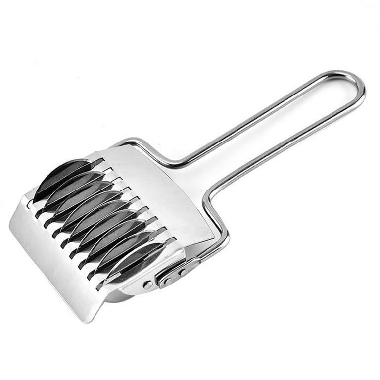 Pasta Noodle Cutter, Stainless Steel Manual Noodle Lattice Roller Dough  Cutter Pasta Spaghetti Maker Garlic Ginger Herb Mincer Kitchen Cooking Tools