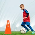 thumbnail image 4 of 9-Inch PE Training Cones for Soccer Basketball Drills Agility Obstacle Course and Sports Fitness, 4 of 5