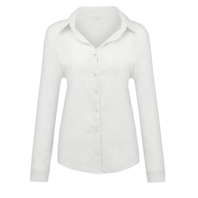 ITFABS Chemise Décontractée en Lin pour Femmes