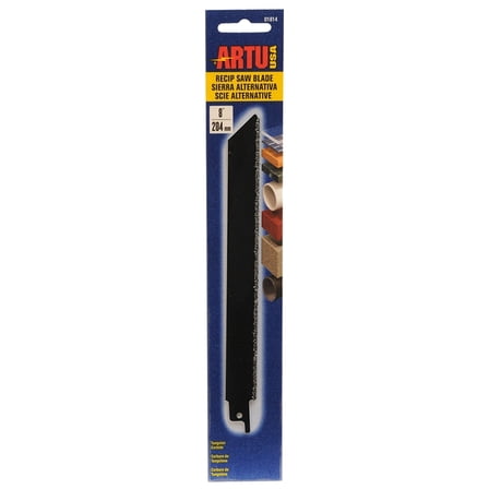 ARTU 01814 Reciprocating Saw Blade, 8 in L, Tungsten Carbide Cutting Edge