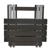 GCI Outdoor Compact Camp Table 20 Lightweight Folding Side Table, Black Chrome