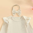 thumbnail image 5 of Zanarzt Toddler Clothes Toddler Baby Girl Clothes Fall Spring Sweatsuit Newborn Sweatshirt Sweat Pant Sets Outfits Infant Girls Clothing Beige,18-24 Months, 5 of 6