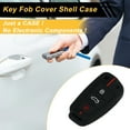 thumbnail image 3 of Unique Bargains Black Red Silicone Car Key Case for Audi A1/ for Audi A3/ for Audi A4/ for Audi A6/ for Audi Q3 - 3 Buttons Remote Control Key Fob Case, 3 of 6