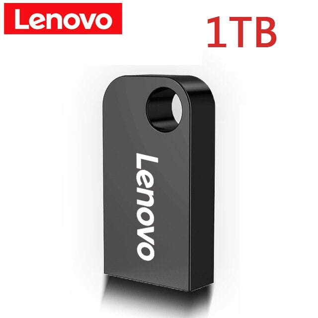 Lenovo-Memoria USB 3,0 de Metal de alta velocidad, pendrive resistente al agua, 1TB, 512GB, Adaptador tipo C qym unisex