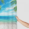 thumbnail image 3 of Orinice Palm Tree Bathroom Decor Set Colorful Luxurious Graphic Print Polyester Fabric Shower Curtain Set with Hooks Chic Modern Design 60x72, 3 of 7
