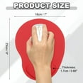 thumbnail image 2 of Uxcell Ergonomic Mouse Pad, Gel Mouse Pad with Wrist Rest Support Memory Foam Computers Mat with Non-Slip Base Red, 2 of 7