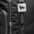 thumbnail image 6 of Flat Coated Retriever Dog Illustration Faux Leather Square Keychain, 6 of 7