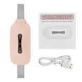 thumbnail image 2 of DEBGFS Menstrual Heating Pad Portable USB Cable Cordless with 3 Heat Levels and 3 Vibration Massage Modes for Back Belly Pain Cramps for Women and Girl,Pink, 2 of 6