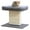 Gray, variant on Catry Minimalist Durable Cozy Cat Trees with Soft Felt Sisal Scratching Post, Grey