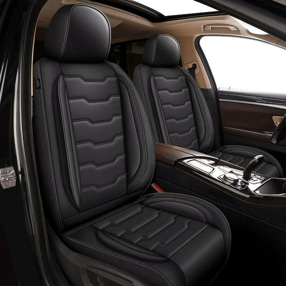 Seat Covers Custom Fit for Mazda CX5 2013-2025 Full Set Car Seat Covers Waterproof Leather Seat Cushion Protectors (Black, 5 Seats)