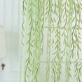 thumbnail image 4 of Cortina de ventana de habitación de velo, hoja de sauce impresa, púrpura, 1m*2.8m, 4 of 5