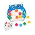 thumbnail image 4 of MERIGLARE Shape Matching Game Basic Skills Activity Toy for Ages 2~4 Kids Holiday Gift Blue, 4 of 9