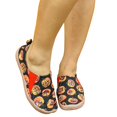 thumbnail image 6 of Womens Halloween Print Slip On Canvas Shoes Round Toe Flat Low Top Holiday Casual Walking Loafers Orange 37, 6 of 7