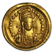 Byzantine Gold Solidus Emperor Anastasius I (491-518 AD) Fine