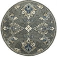 thumbnail image 1 of homeroots home decor 396086 5' Rond Gris Floral Zone Tapis, 1 of 1