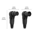 thumbnail image 5 of 3 Pin Connector Standard 3Pin Male/Female Connection Adapter Adjustable Angle, 5 of 8