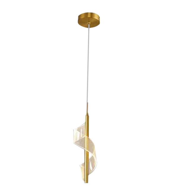 GROWTH TANK Hanging Lamp Home Chandelier LED Pendant Lights Spiral Ceiling Light Fixture for 3Color Light Aureate