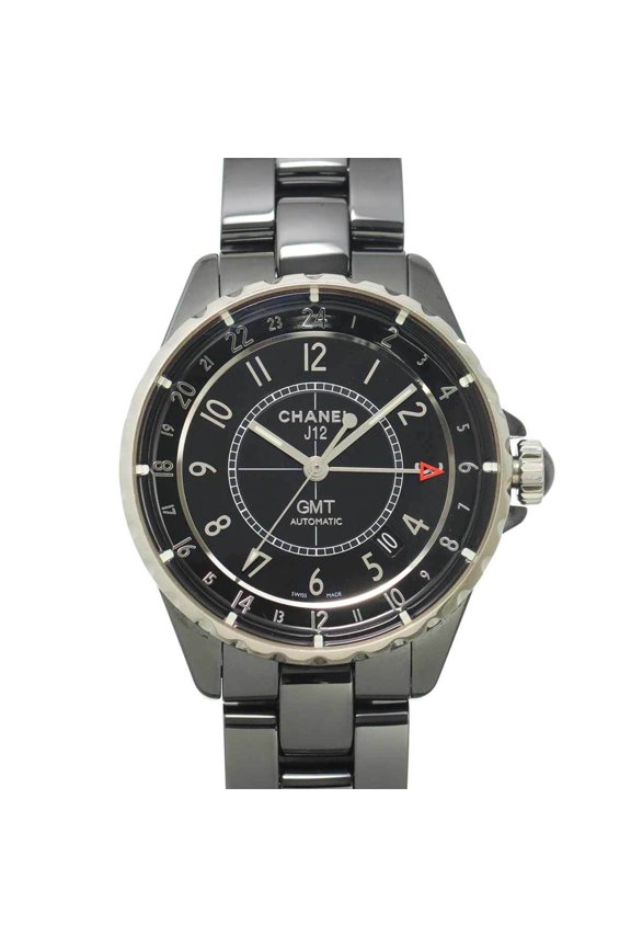 Pre-Owned Chanel J12 H3102 GMT 38mm Men's Watch, Date, Black Ceramic, Automatic Movement
