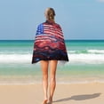 thumbnail image 4 of Independence Day Of The United States Flag Beach Towel, Microfiber Beach TowelsAbsorbent, Compact, Beach Blanket, Lightweight Towel for The Swimming, 4 of 7