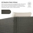 thumbnail image 5 of CHITA Adult Steel & Resin Outdoor Swivel Gray Wicker Chair with Cushion, Gray Cream, 5 of 11