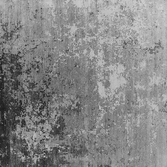 Ahgly Company Indoor Square Oriental Gray Industrial Area Rugs, 4' Square