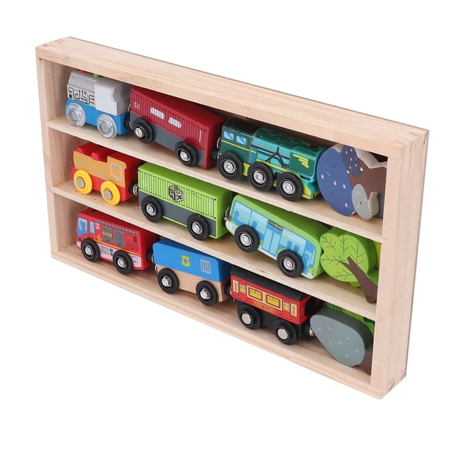 Juego De Trenes De Juguete De Madera, Juego De Trenes De Madera Ligero Para Niños Para Vías De Las Principales Marcas