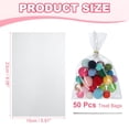 thumbnail image 2 of Uxcell Treat Bags Clear Gift Bags with Twist Ties Plastic Gift for Favor Cookies Candies Packaging Bakery Transparent, 2 of 7