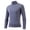Dark Gray, variant on Male Winter High Collar Thermal Underwear Long Sleeve T-Shirt - Fashion Basic Plain Design, Warm Fleece Lining - Perfect for Cold Weather, Ski Base Layer, Winter Commute,