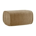 thumbnail image 6 of Newest Velvet Footstool Ottoman with Cloud Design & No Assembly for Lounge & Home Office, Brown, 6 of 6