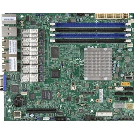 Supermicro A1SRM-LN7F-2758 Intel Atom C2758/ DDR3/ Sata3/ V&7gbe/ Micro ATX Motherboard & Cpu Combo (MBD-A1SRM-LN7F-2758-O