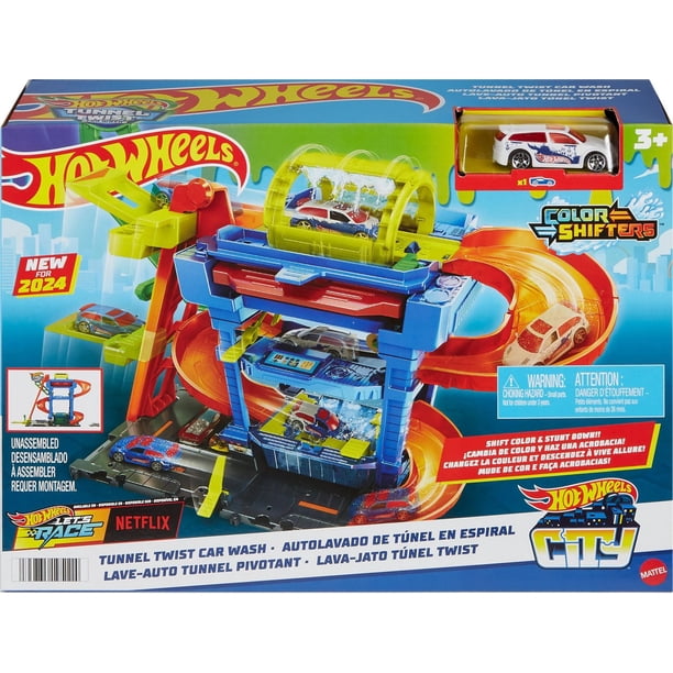 ゆ*ー様 herill HERILL Suvincotton twist Car Hot Wheels City Tunnel Twist Car Wash & Color Shifters Vehicle in