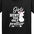 thumbnail image 4 of Inktastic Hunting Girls Hunt Too Only Prettier with Doe and Arrow Youth T-Shirt, 4 of 5