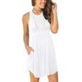 thumbnail image 3 of JuneFish Women's Summer Dress Casual Beach Sundress Stretchy Tank Dress with Pockets, 3 of 6