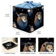 thumbnail image 3 of Leo Constellation Foldable Toy Box with Handle, 10.8"x10.5"x10.6", Large Capacity Storage Bins, Storage Cubes, Storage Baskets, 3 of 6