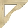 thumbnail image 3 of Ekena Millwork 4"W x 26"D x 26"H Olympic Slat Rough Sawn Bracket, Douglas Fir, 3 of 4