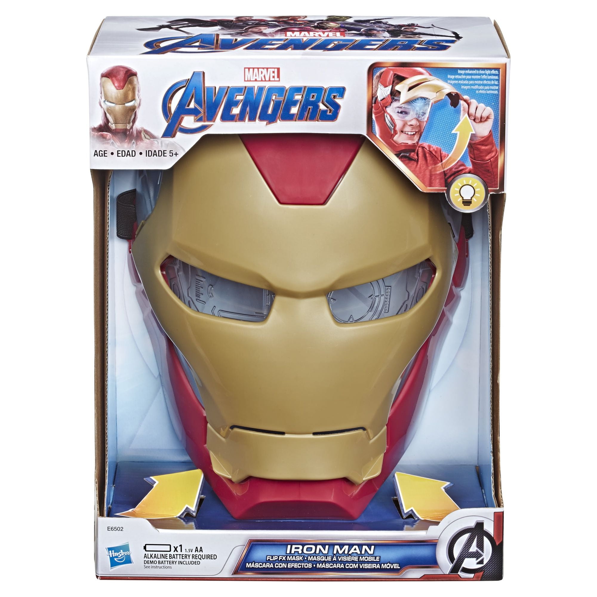Marvel Avengers Iron Man Flip FX Mask, Super Hero Halloween Costumes