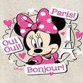 thumbnail image 3 of Disney - Mickey & Friends - Minnie Mouse Speaks French - Oui Oui, Paris, Bonjour - Toddler And Youth Long Sleeve Graphic T-Shirt, 3 of 5