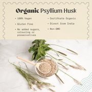 NaturaleBio Organic Psyllium Husk 1.5 lb | Pure Fiber Herbal Supplement | 99% Purity, Natural, Vegan