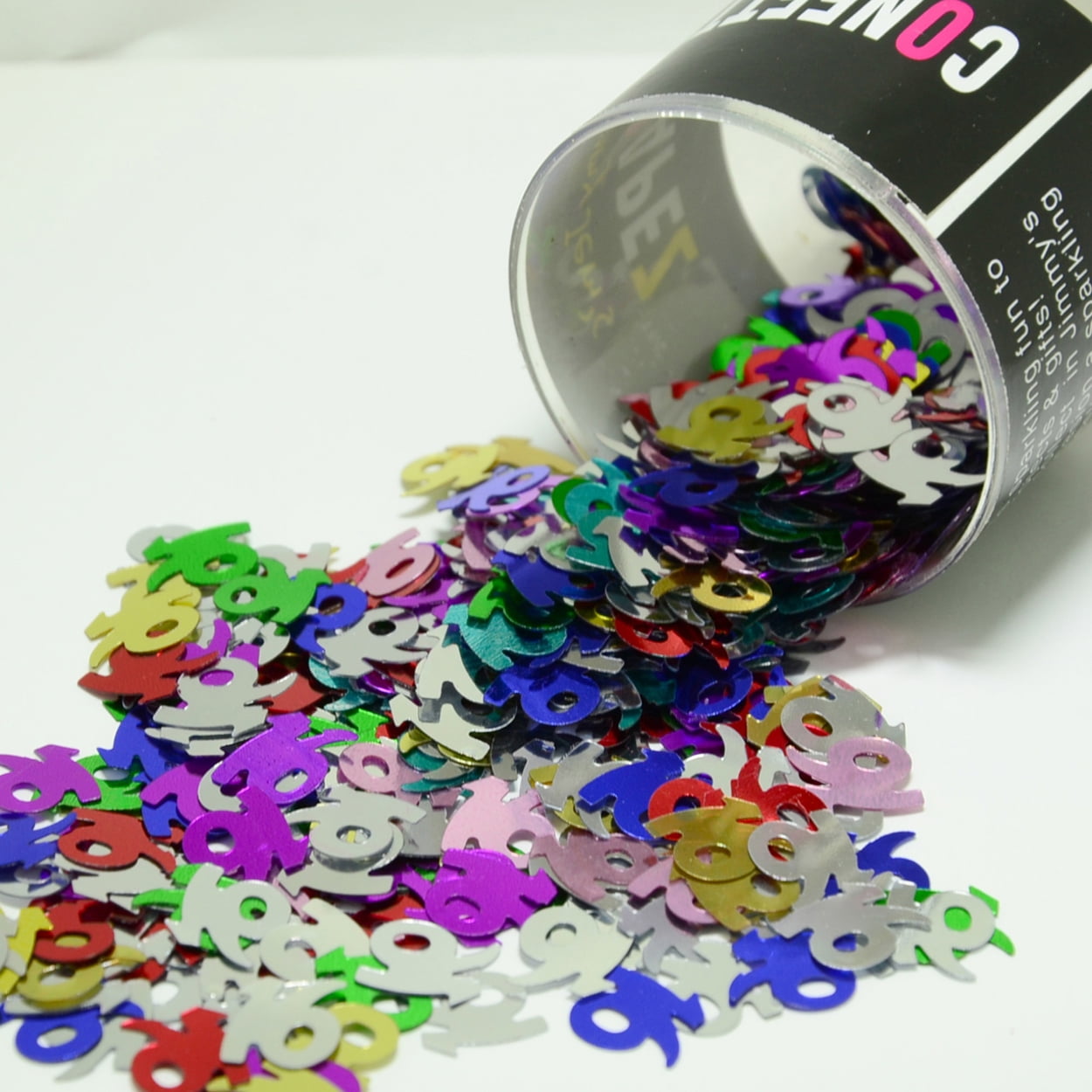 Confetti Number 16 MultiColors Half Pound (8 oz) CCL7168 Walmart