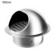 thumbnail image 1 of Ventilation Cover Thickened Easy Installation Long Durability Stainless Steel Round Bull Nosed Extractor Wall Vent Outlet for Home Office Restaurant Q, 1 of 4