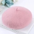 thumbnail image 1 of LinYooLi Bérets Français pour Femmes Printemps Automne Hiver Bérets d'Extérieur Style de Rue Casquette Simple Laine Chaude Bonnet Féminin, 1 of 6