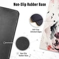 thumbnail image 5 of Gaming Mouse Pad with Stitched Edges, Japanese Mouse Pad with Cherry Blossom, Extended XL Mousepad with Anti-Slip Base, Cool Large Mouse Pad for Desk, 31.5 x 11.8 in, Black and Red, 5 of 6