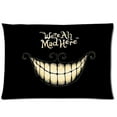 thumbnail image 1 of QIFEIHA Alice In Wonderland Pillowcase Cushion Cover Two Sides Printing Size 20x30 inch, 1 of 2
