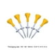 thumbnail image 3 of Accesorios de golf Soportes de golf de altura ajustable para práctica Amarillo 5 piezas, 3 of 3