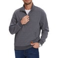 thumbnail image 6 of Xidunhg Men's Quarter Zip Sweatshirt Long Sleeve Waffle Casual Pullover Sweatshirt with Pocket Dark Grey L, 6 of 8