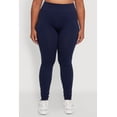 thumbnail image 4 of Womens Plus Size High Waisted Ribbed Knit Seamless Leggings, 4 of 5