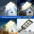 thumbnail image 5 of Gefolly 12800W Solar Street Light, Outdoor Waterproof Dusk to Dawn LED Parking Lot Light with Motion Sensor, 5 of 12