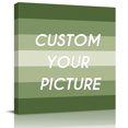 thumbnail image 2 of Sage Green Ombre Wall Art Painting on Canvas, Sage Green Gradient Woods Farmhouse Canvas Art Home Prints Wall Art Framed Modern Artwork for Living Room Bedroom Wall Decor 20x20in, 2 of 9