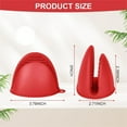 thumbnail image 3 of Mini Silicone Oven Mitts Heat Resistant, Rubber Oven Mitt Gloves, Finger Pinch Grips, Pot Holder, Silicone Potholder for Kitchen Cooking & Baking 1 Pair, Red, 3 of 7